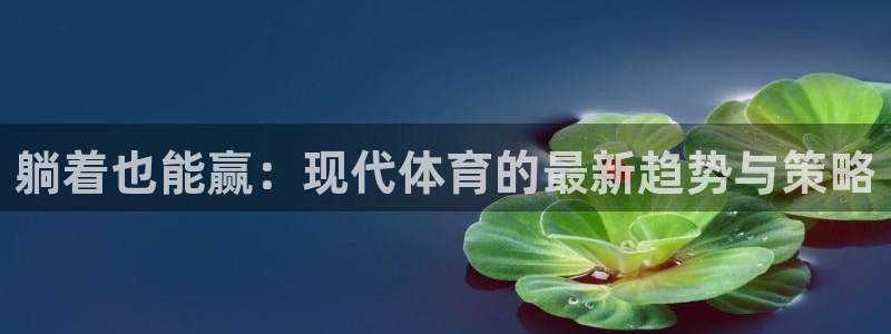 九球体育录像在线观看：躺着也能赢：现代体育的最新趋势与策略